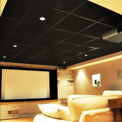 Estra PVC Gypsum Black (Easy Clean) Suspended Ceiling Tiles 595mm x 595mm x 7mm Pack of 10