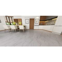 Zeus Vinyl SPC Tiles 620 X 310 mm White Carrara Marble 5.35mm